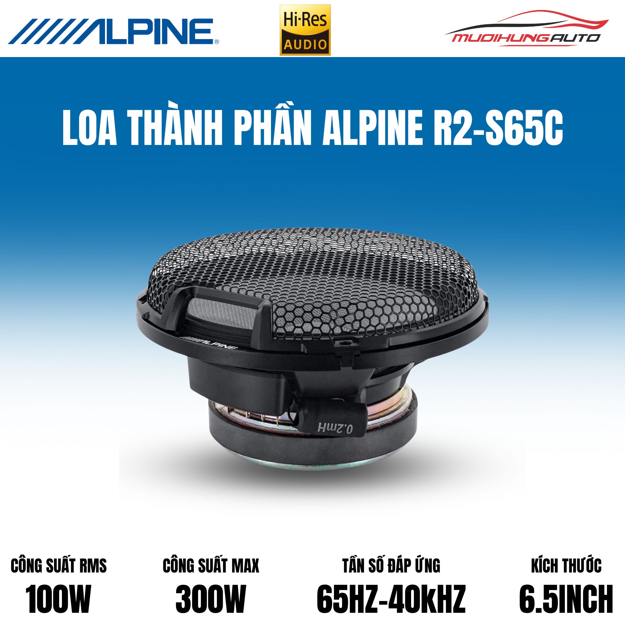 Loa cánh ô tô Alpine R2-S65C