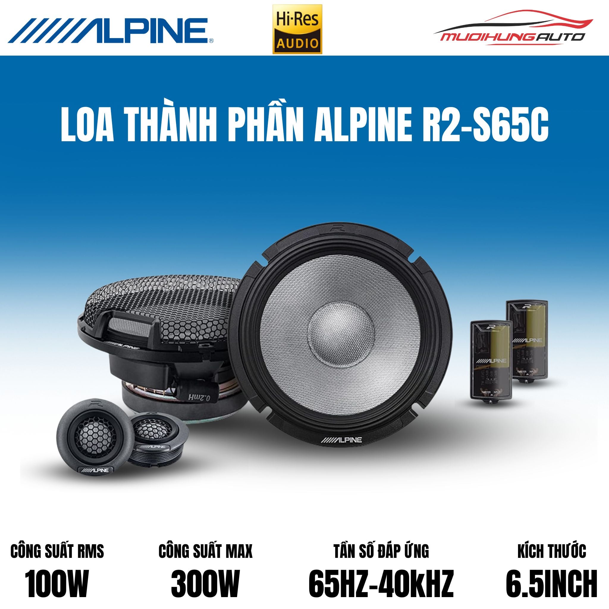 Loa cánh thành phần Alpine R2-S65C