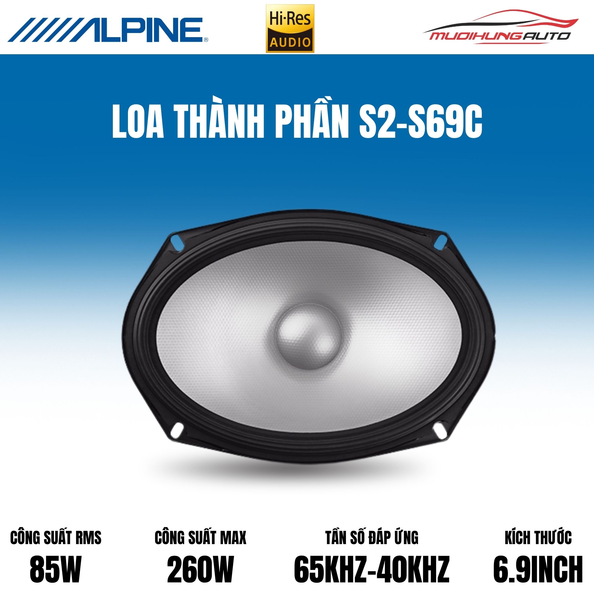 Loa cánh thành phần Alpine S2-S69C