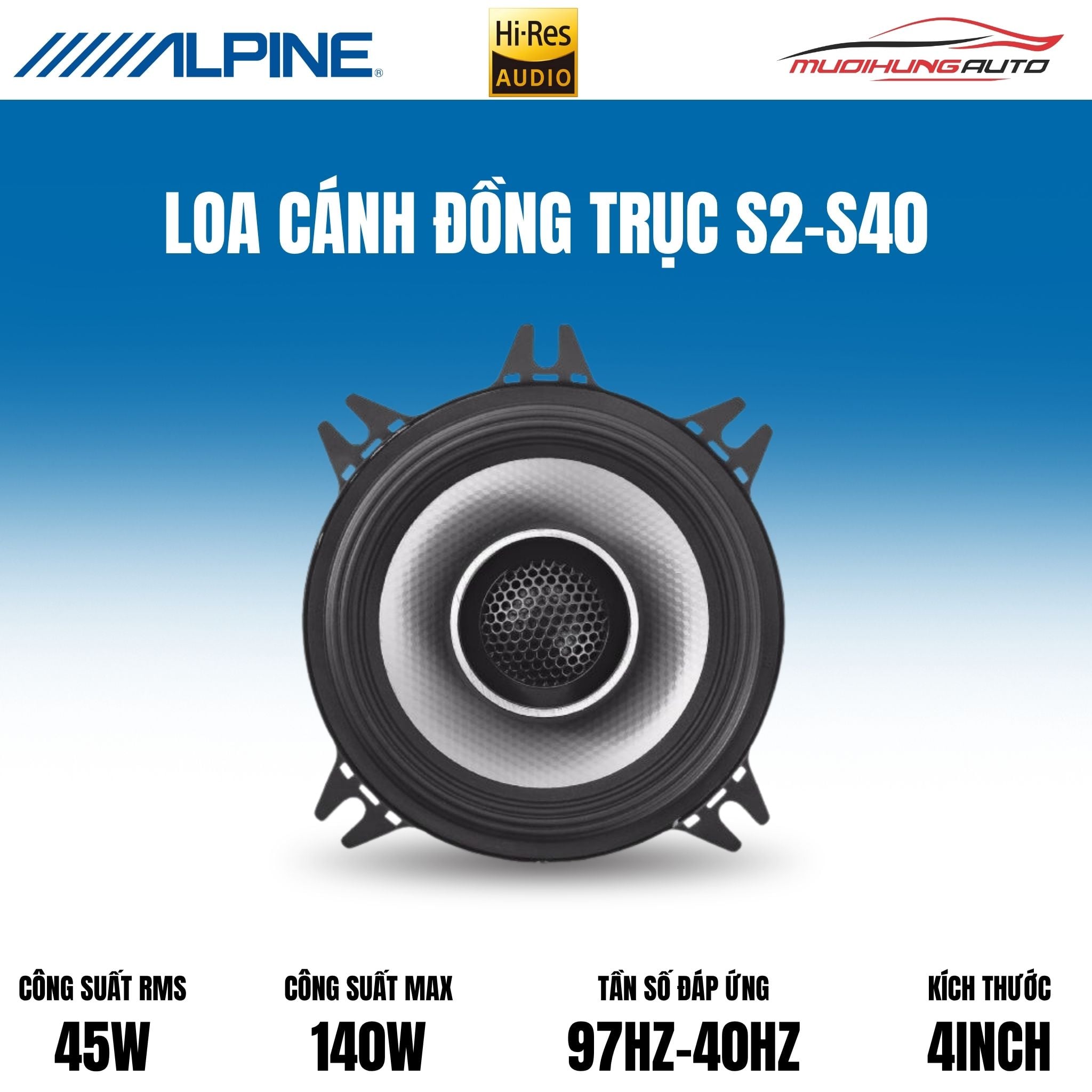 Loa đồng trục Alpine S2-S40