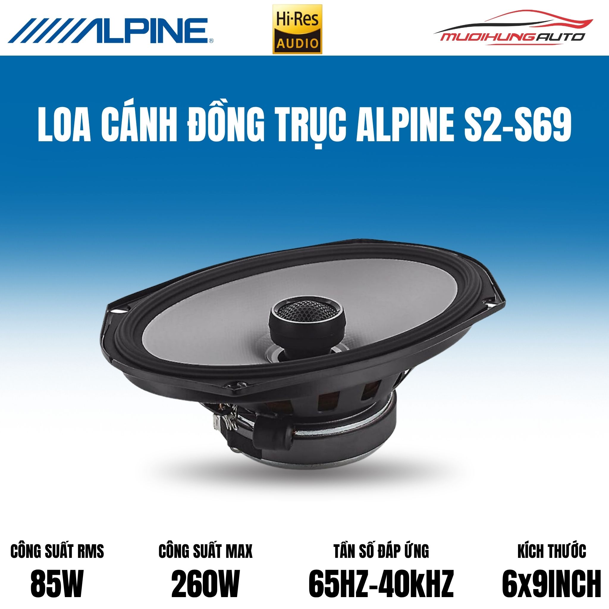 Loa đồng trục Alpine S2-S69