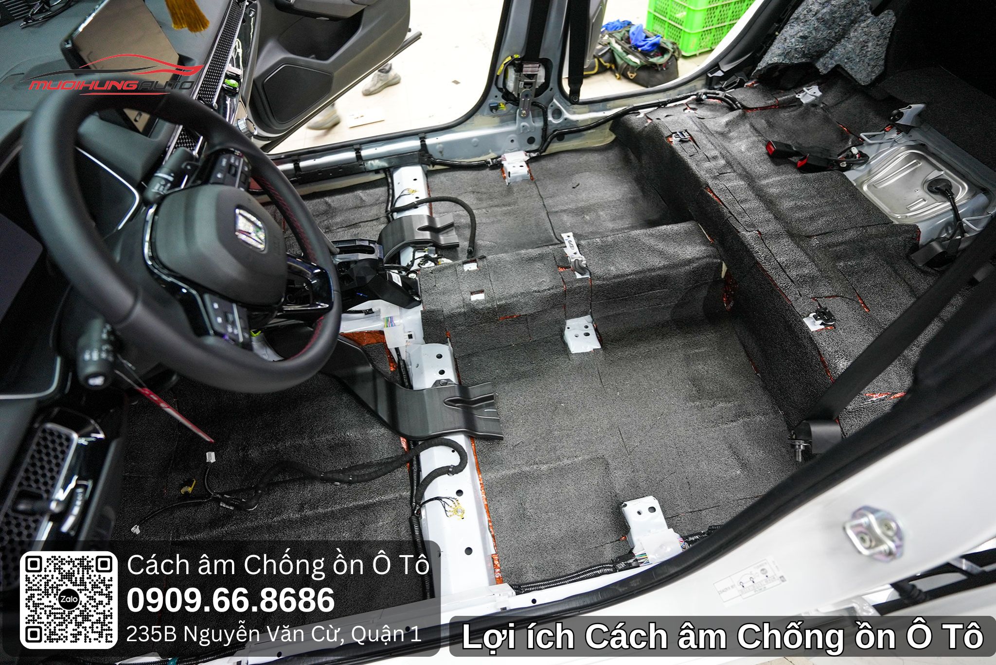 Lợi ích dán cách âm chống ồn ô tô 4 chỗ