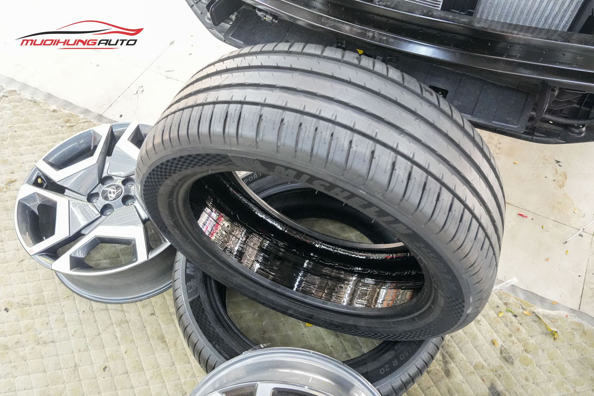 Lốp sau khi tráng hoàn tất