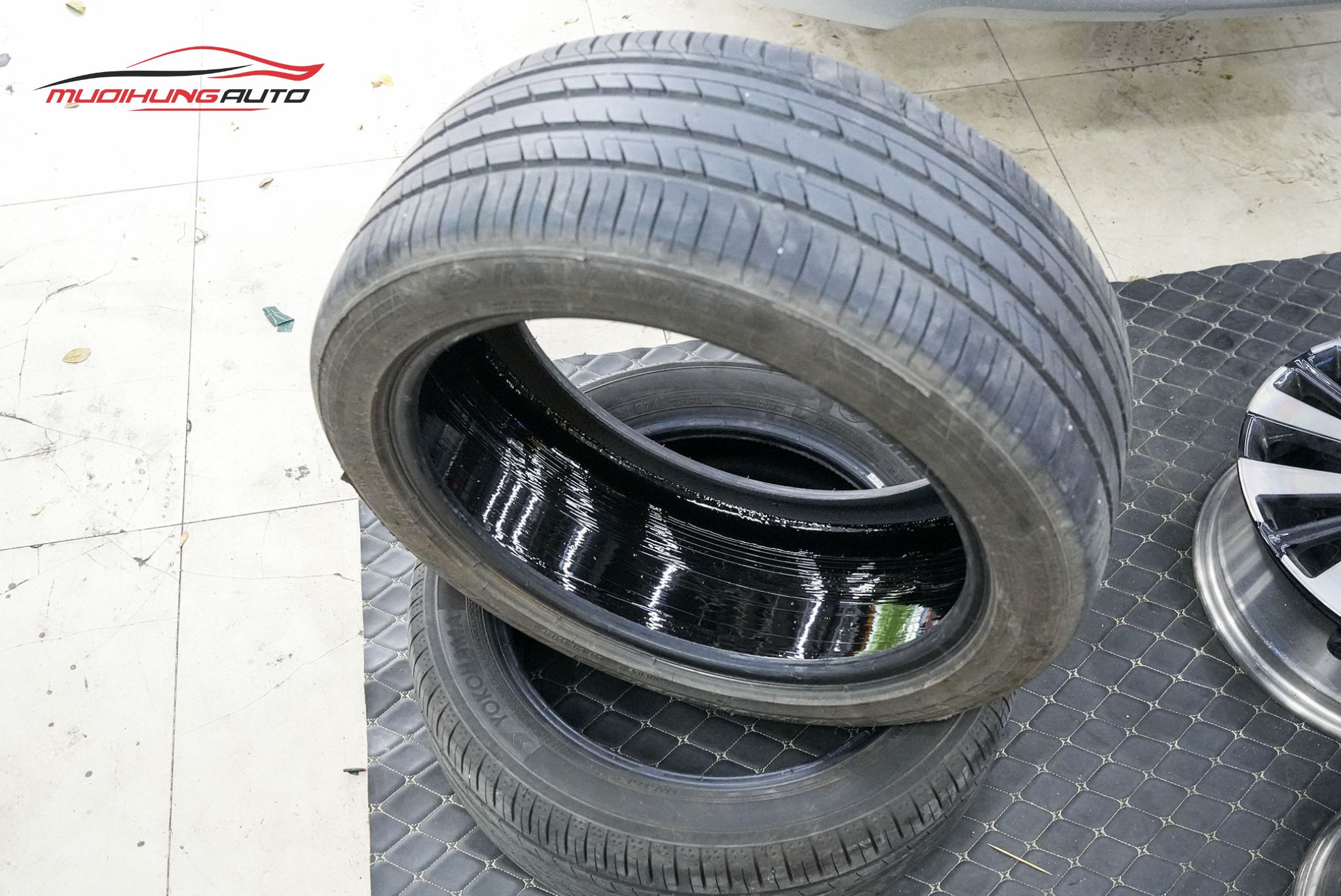 Lốp sau khi tráng hoàn tất