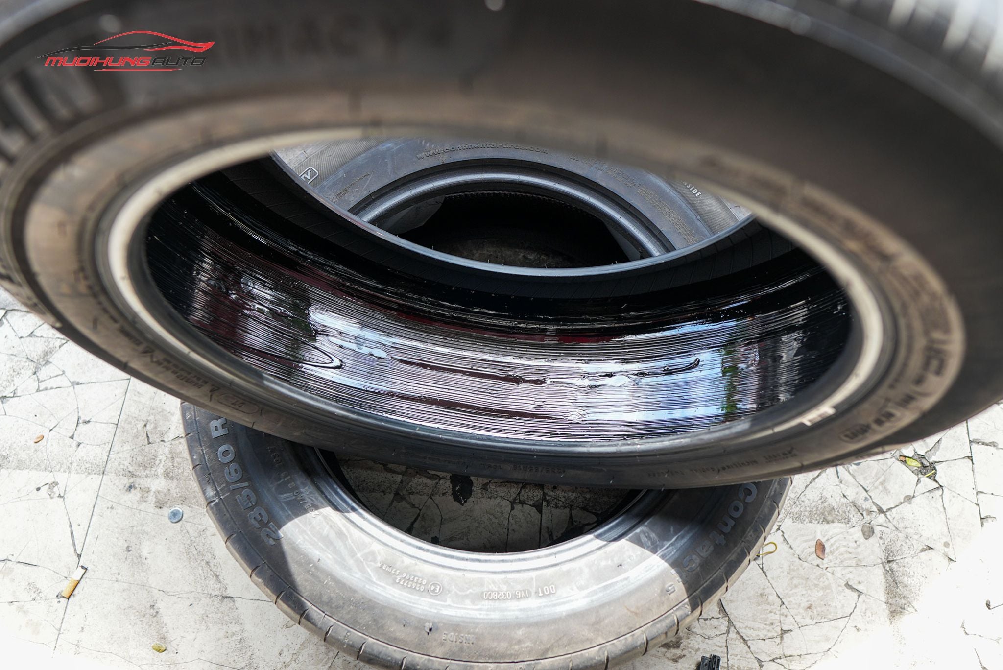 Lốp sau khi tráng hoàn tất