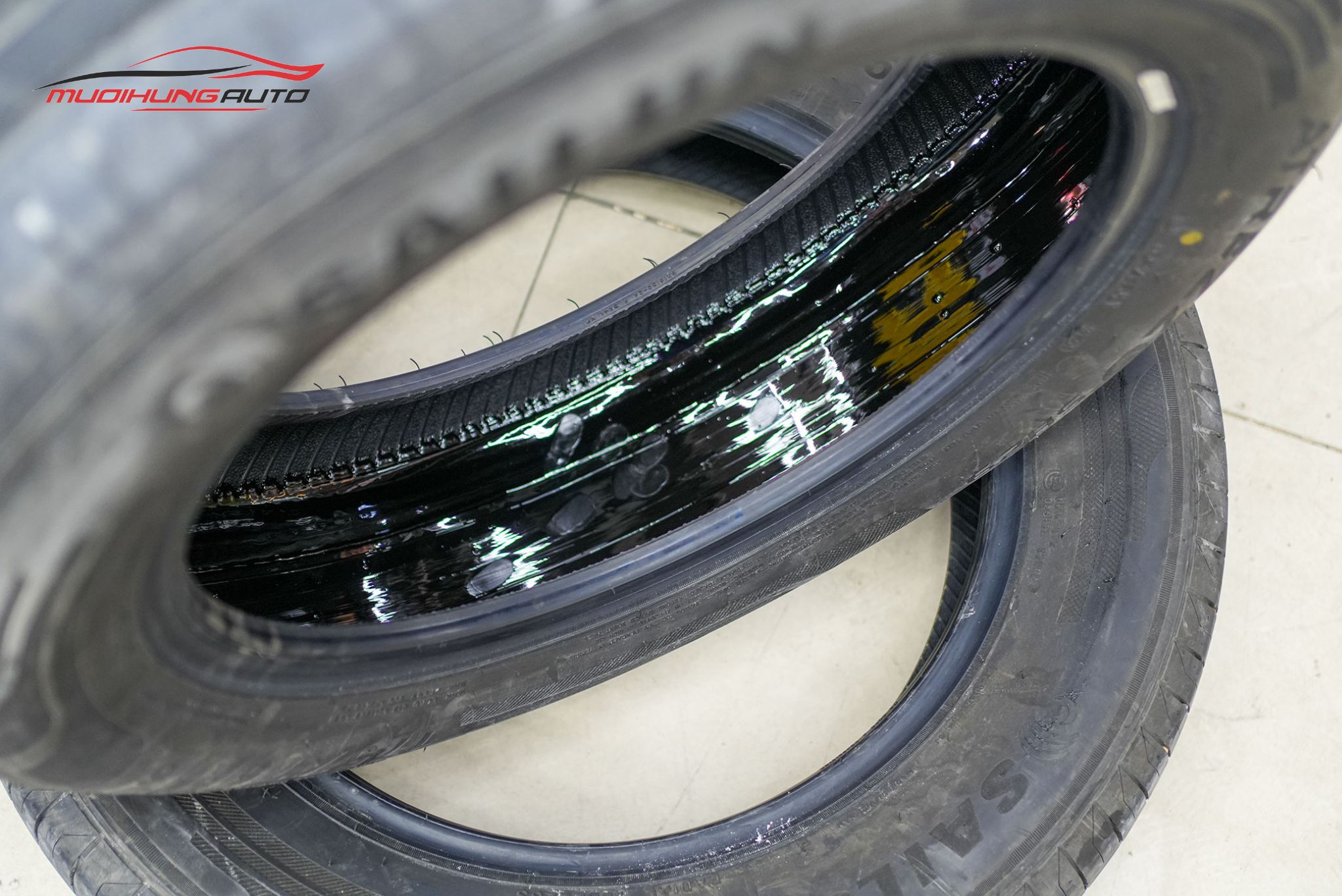 Lốp sau khi tráng hoàn tất