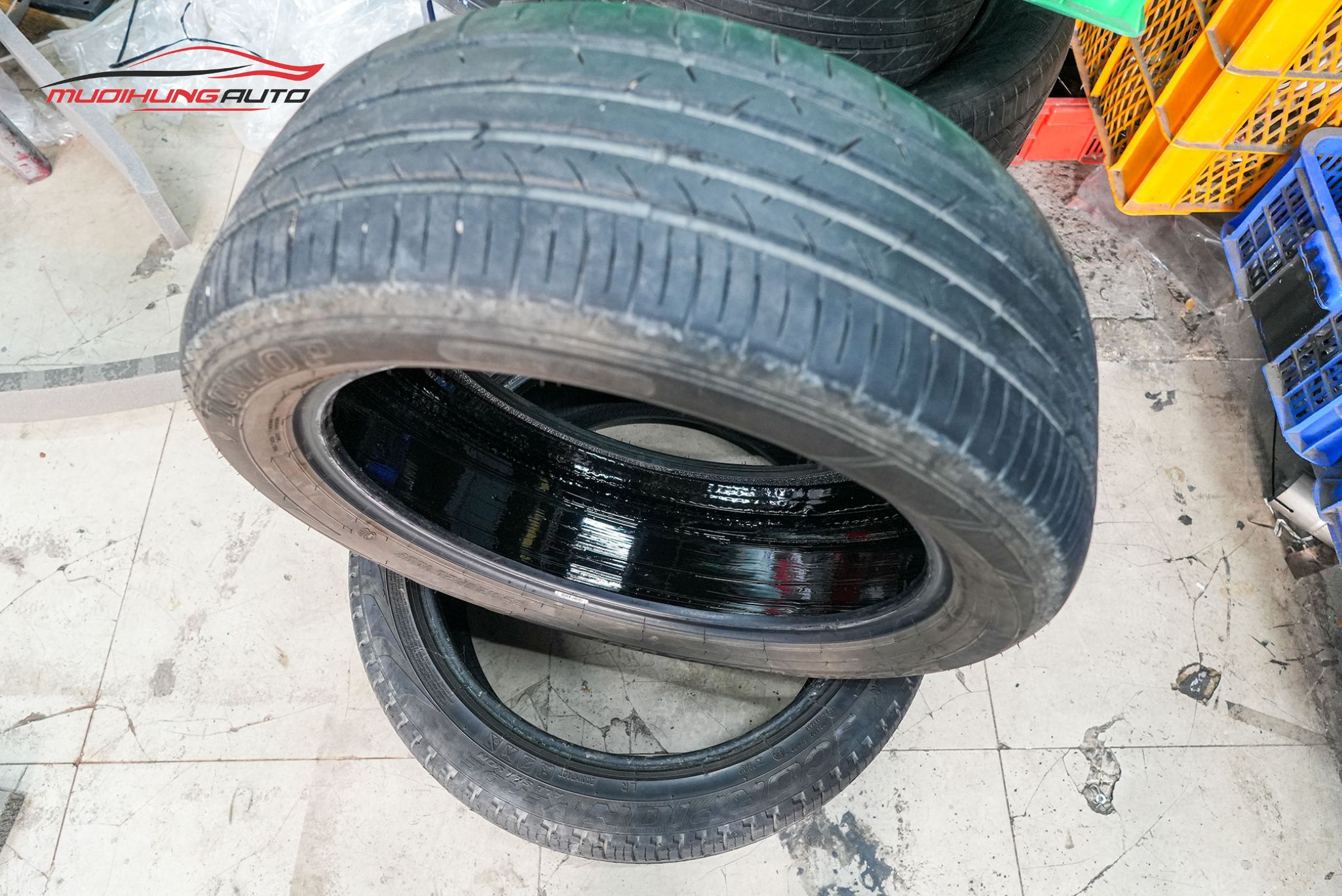 Lốp sau khi tráng hoàn tất