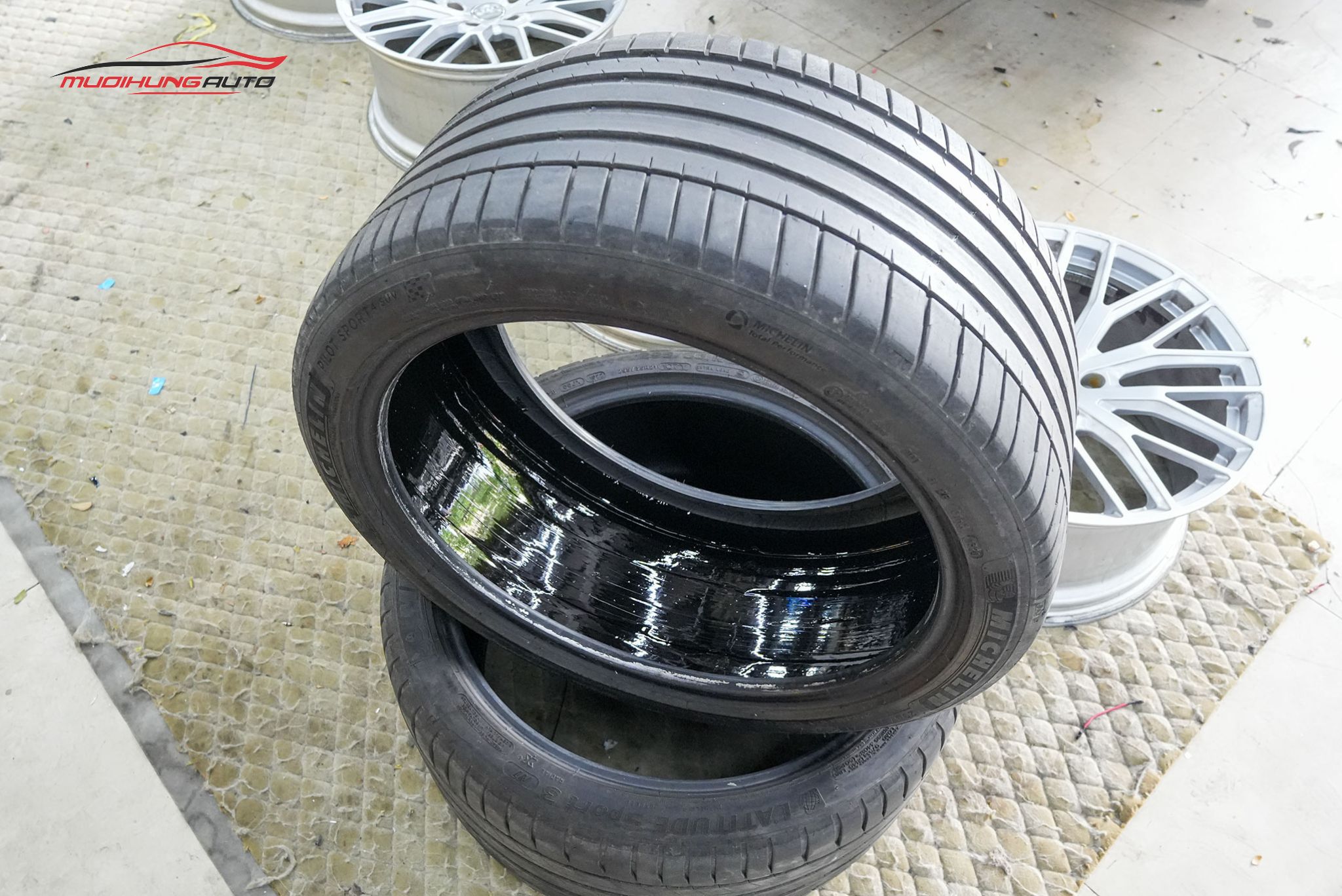 Lốp sau khi tráng hoàn tất