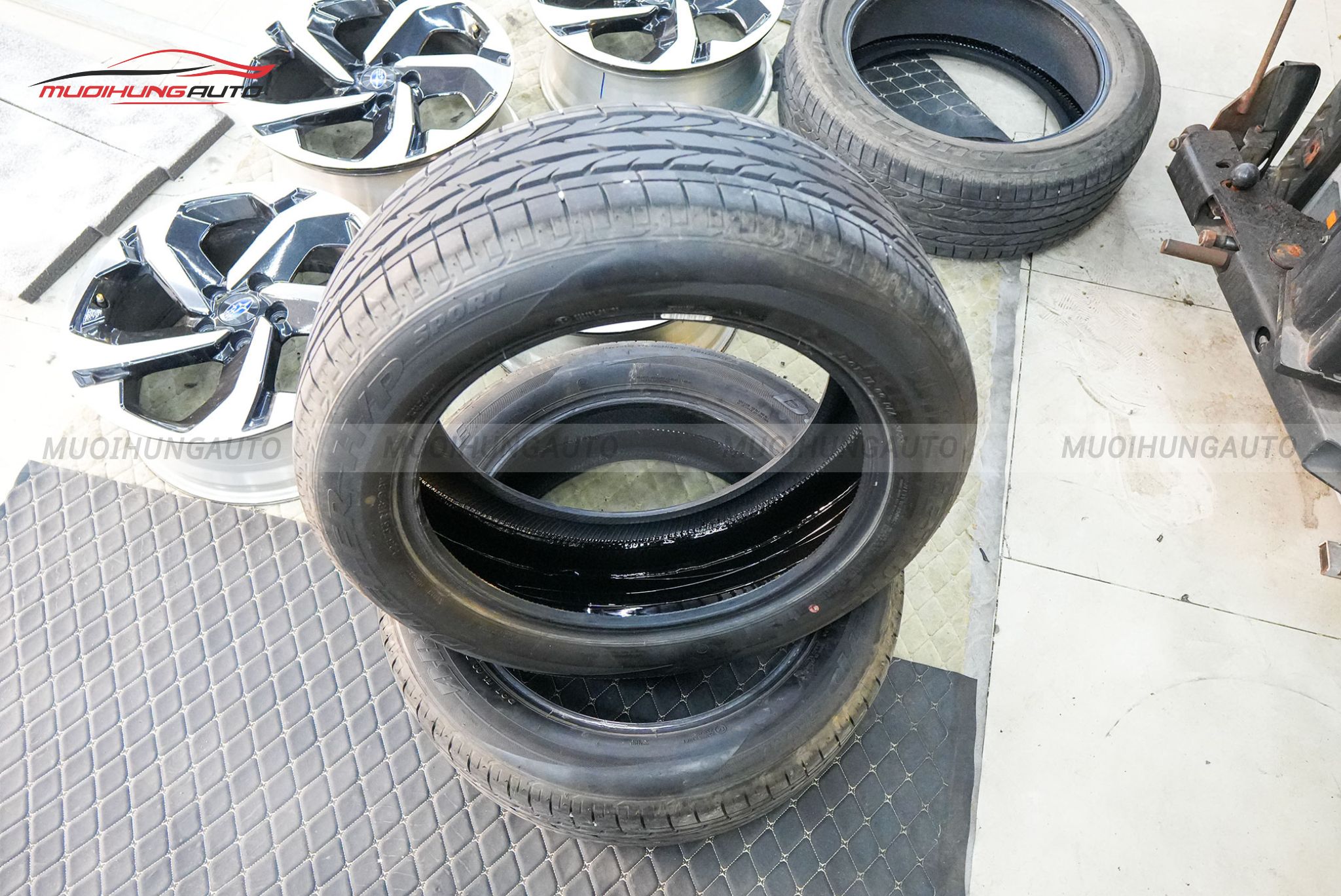 Lốp sau khi tráng hoàn tất
