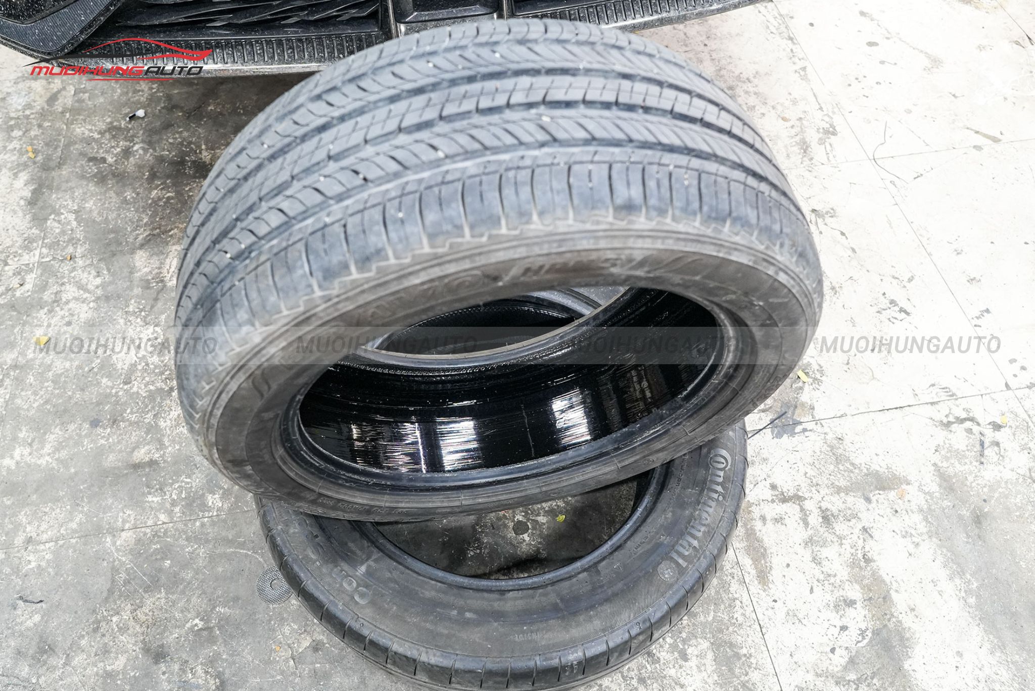 Lốp sau khi tráng hoàn tất