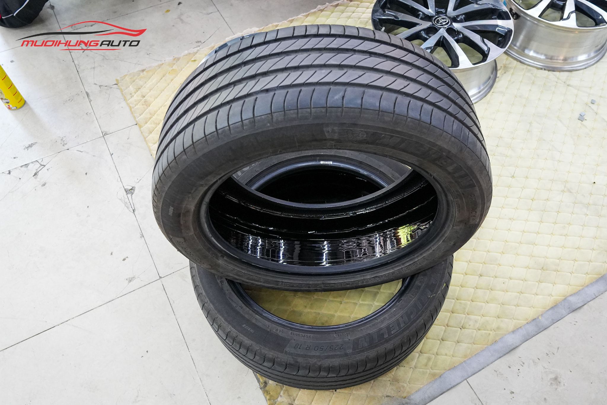 Lốp sau khi tráng hoàn tất