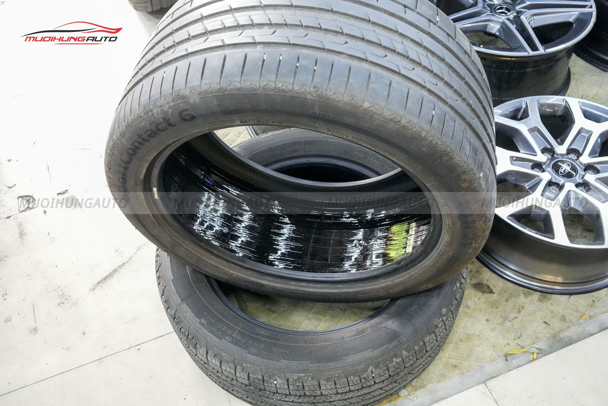 Lốp sau khi tráng hoàn tất