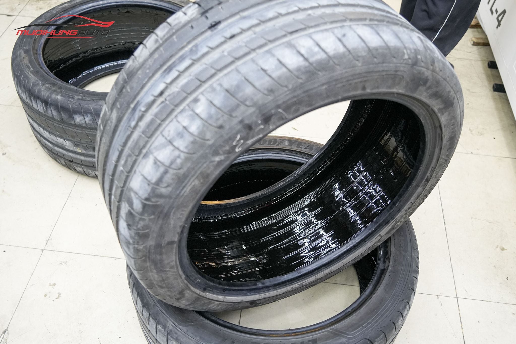 Lốp sau khi tráng hoàn tất