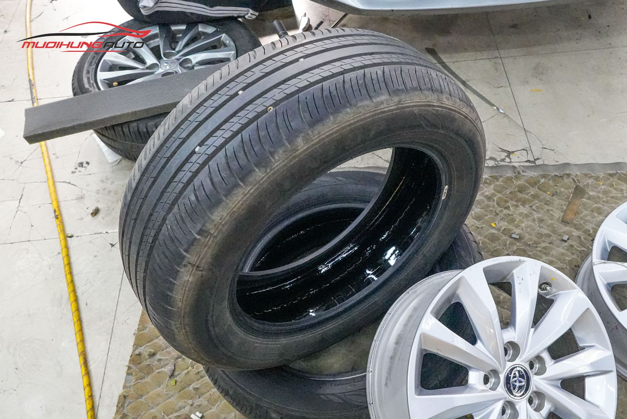 Lốp sau khi tráng hoàn tất