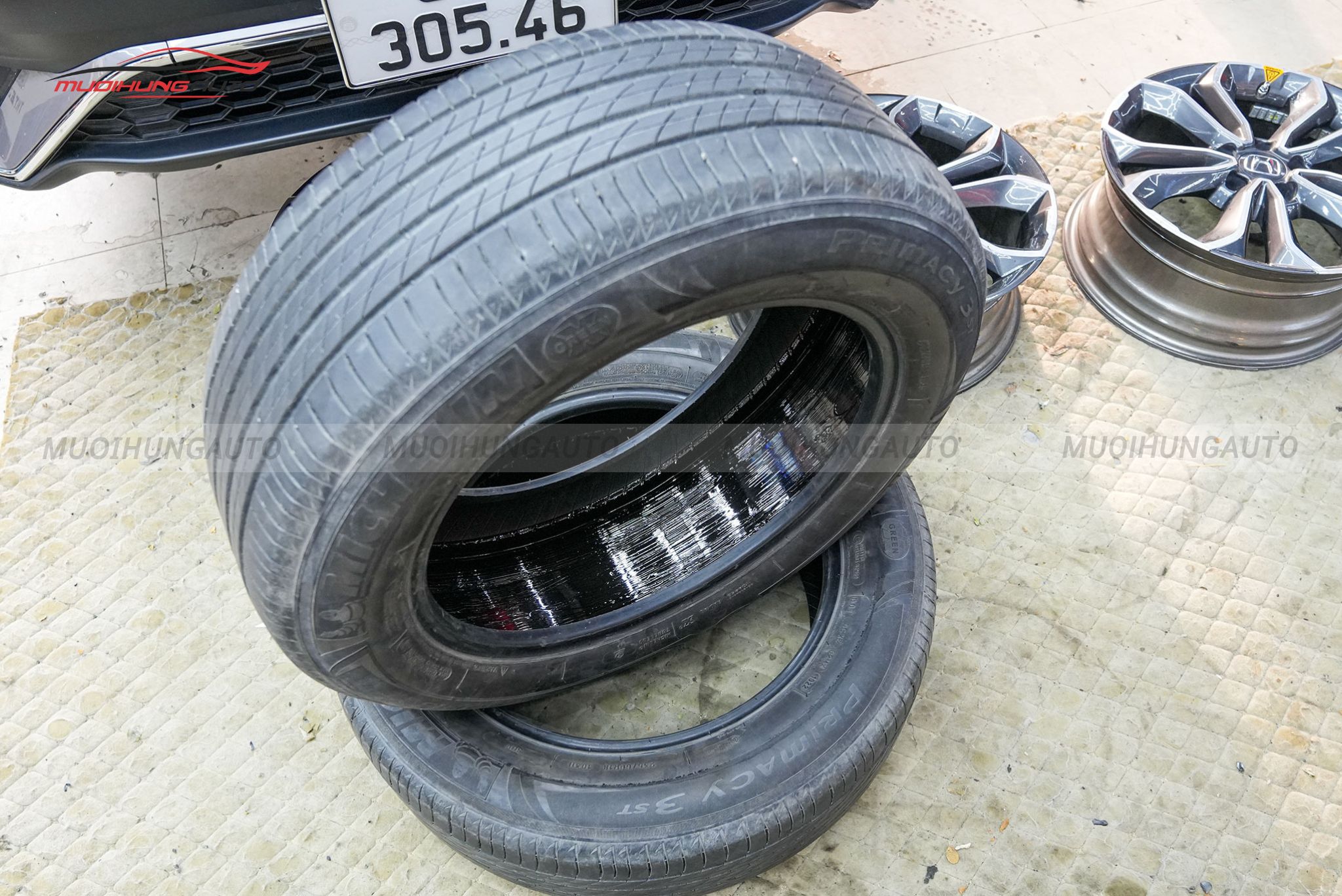 Lốp sau khi tráng hoàn tất