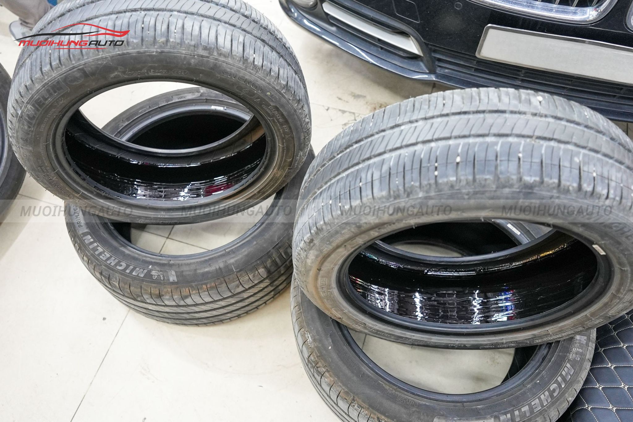 Lốp sau khi tráng hoàn tất