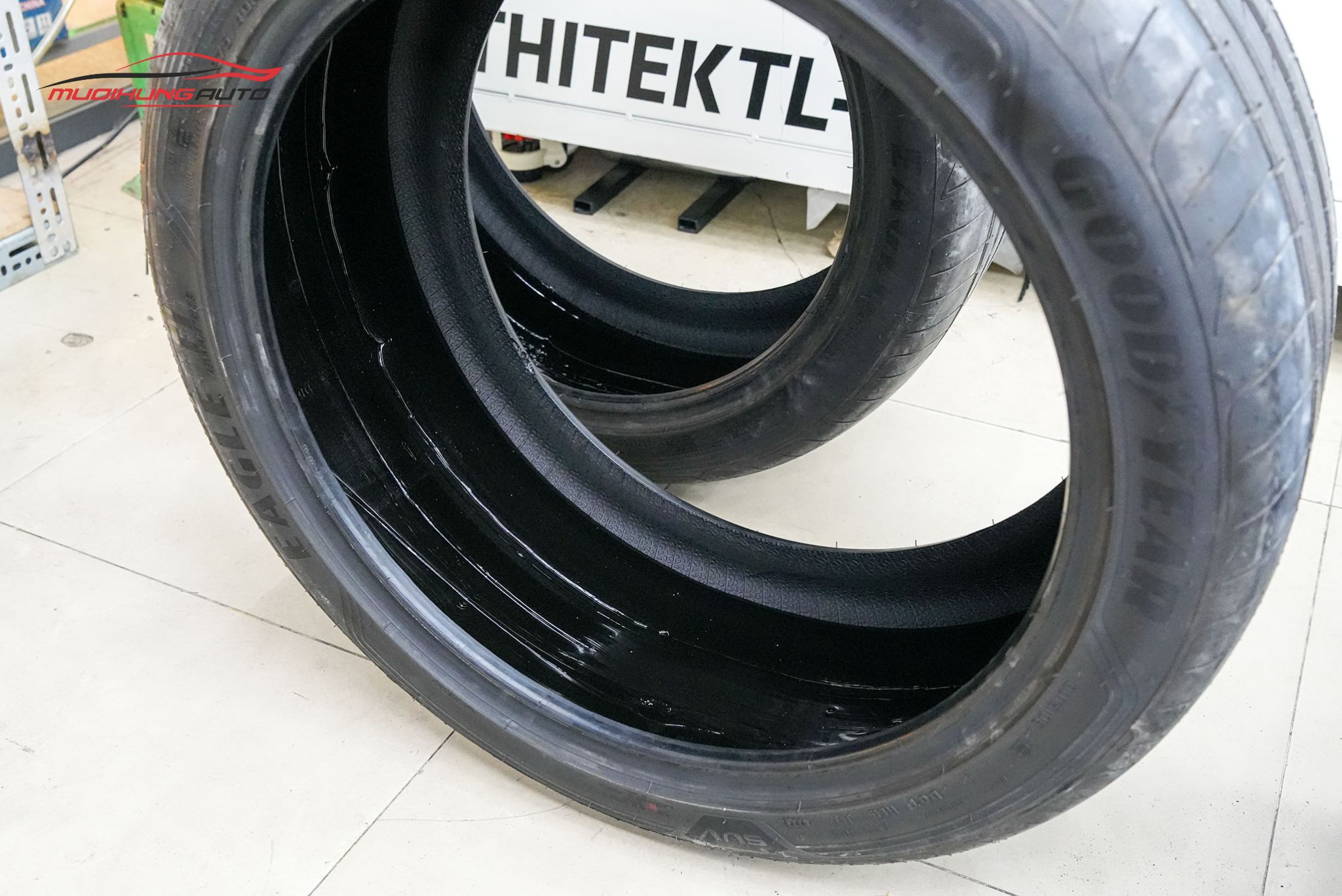 Lốp sau khi tráng hoàn tất
