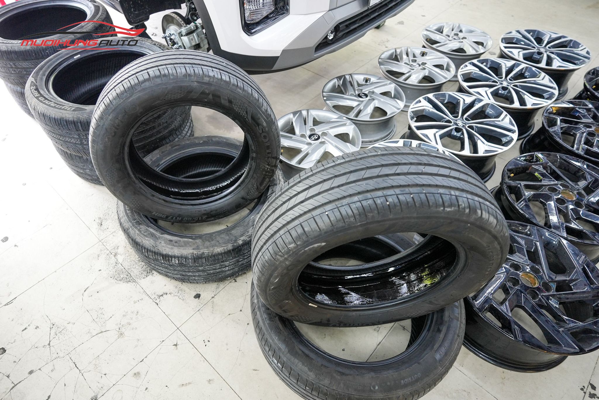 Lốp sau khi tráng hoàn tất