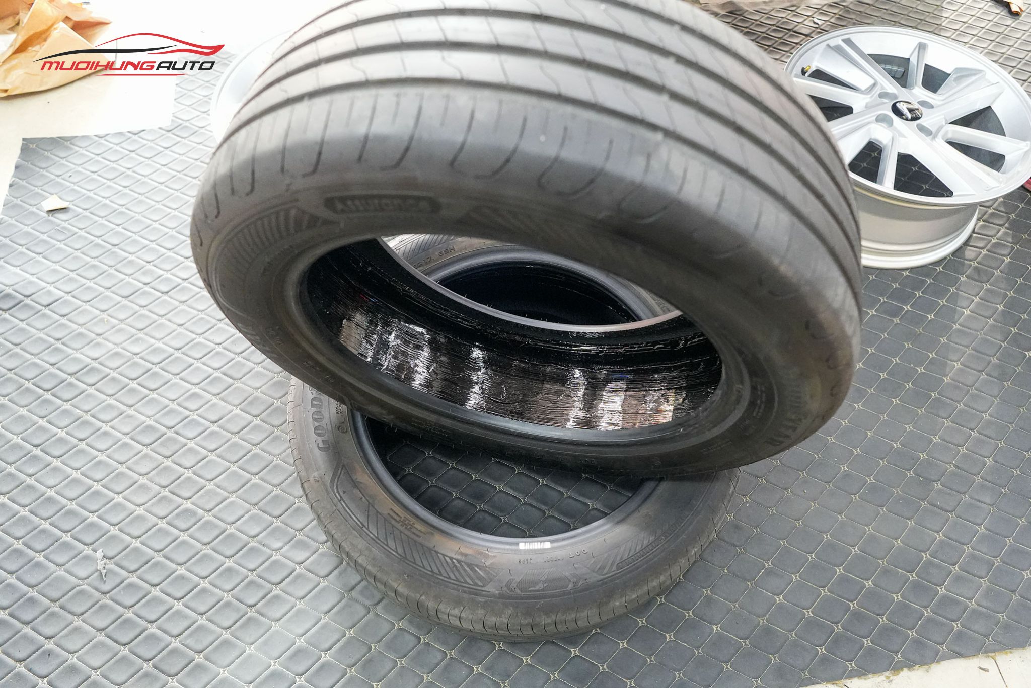 Lốp sau khi tráng hoàn tất