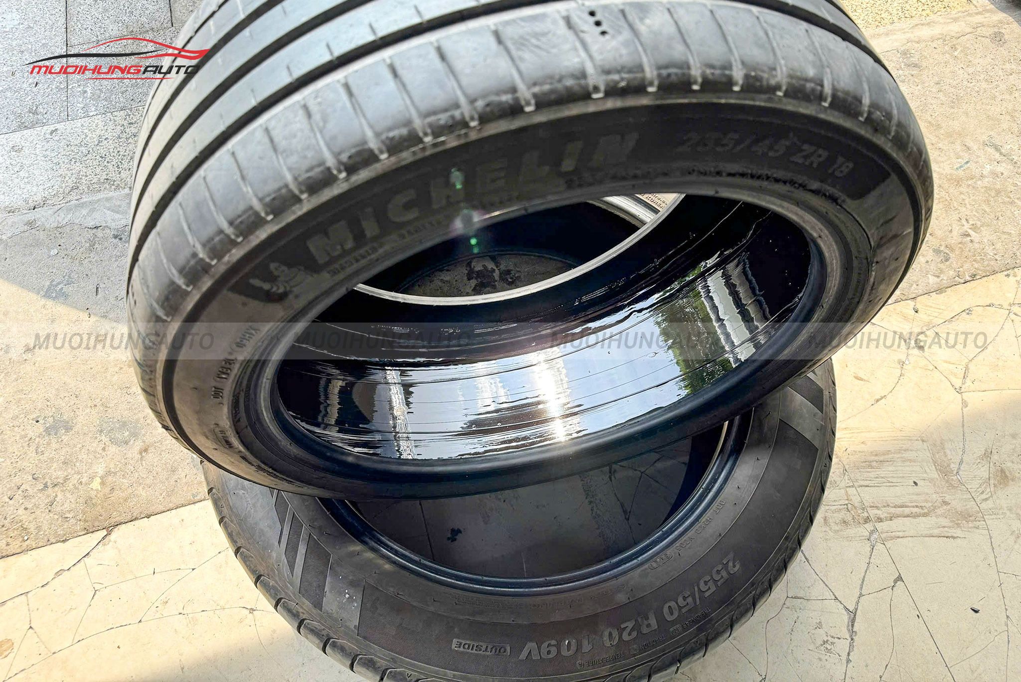 Lốp sau khi tráng hoàn tất