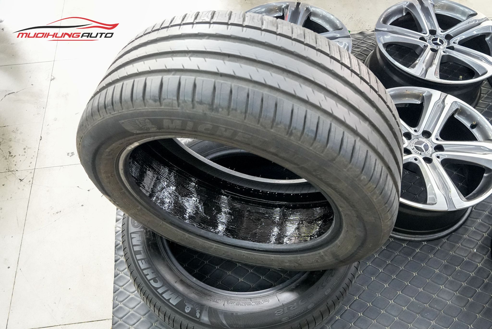 Lốp sau khi tráng hoàn tất