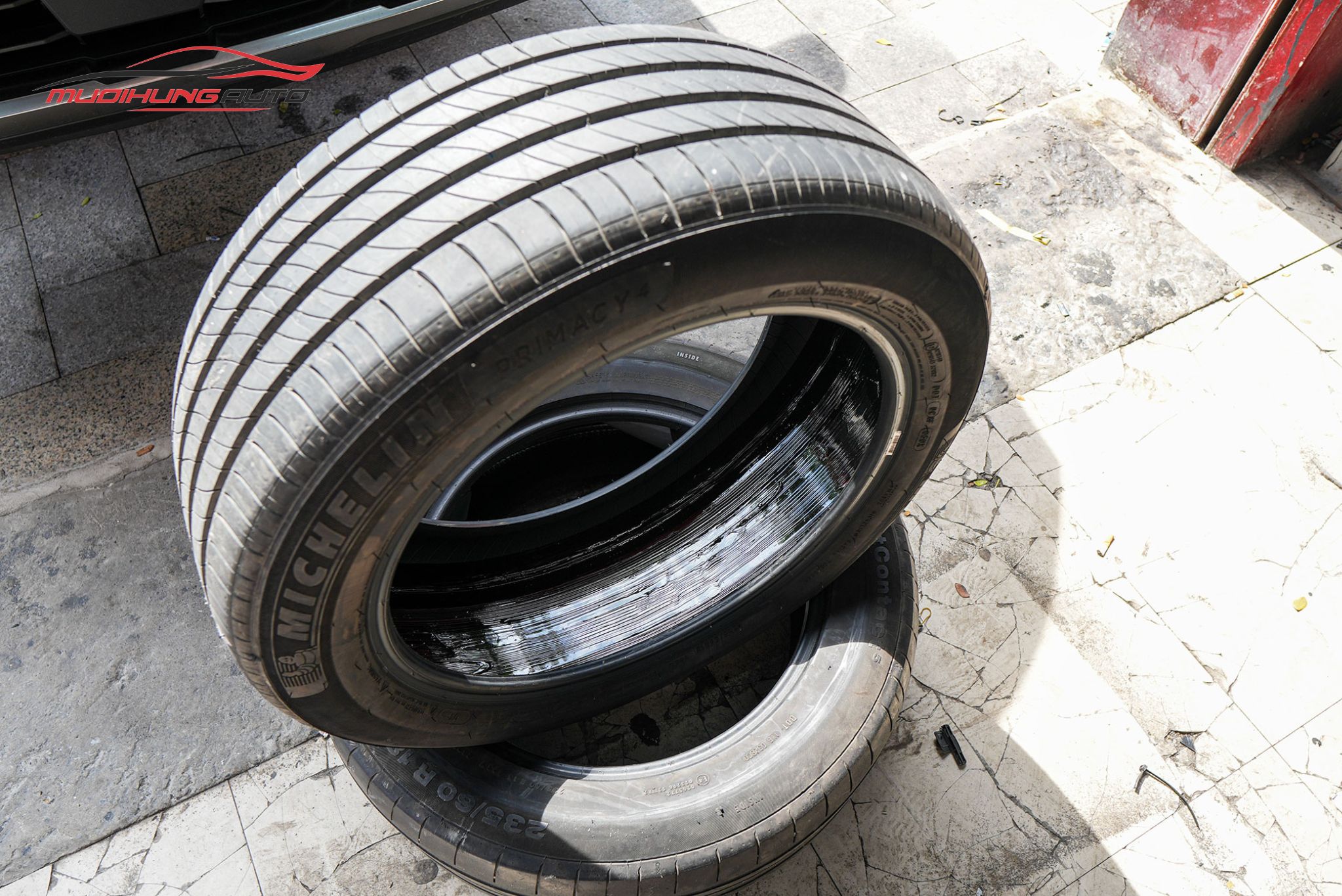 Lốp sau khi tráng hoàn tất