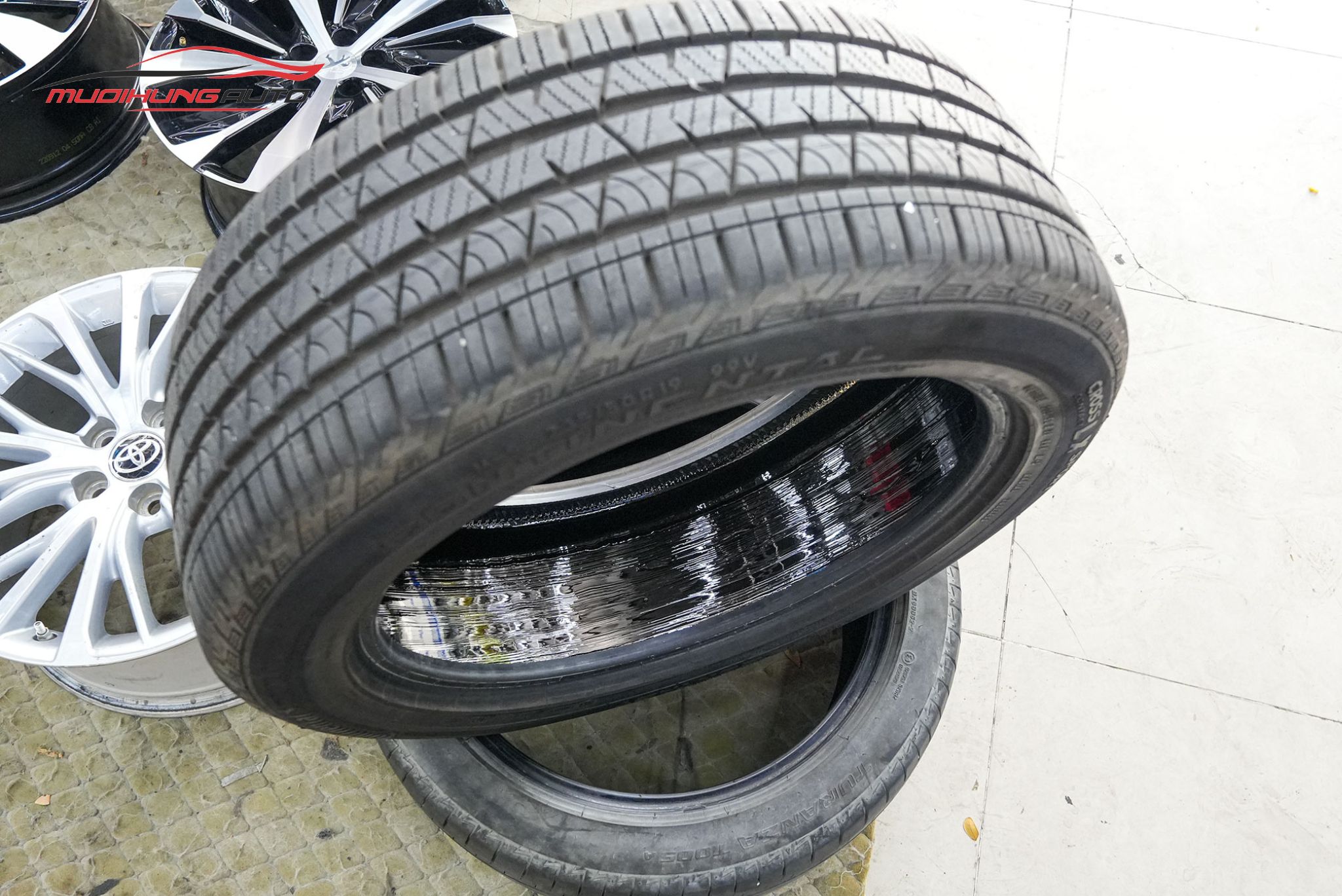 Lốp sau khi tráng hoàn tất