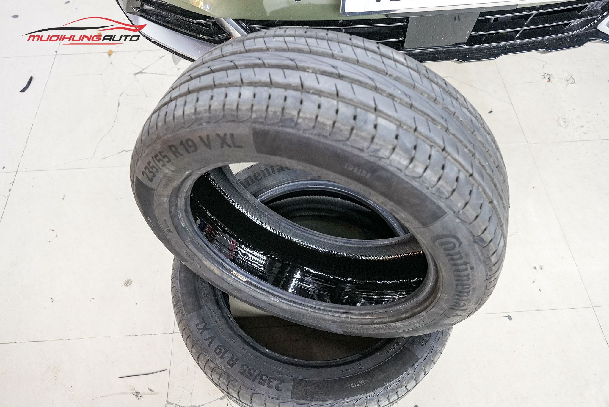 Lốp xe sau khi tráng hoàn tất