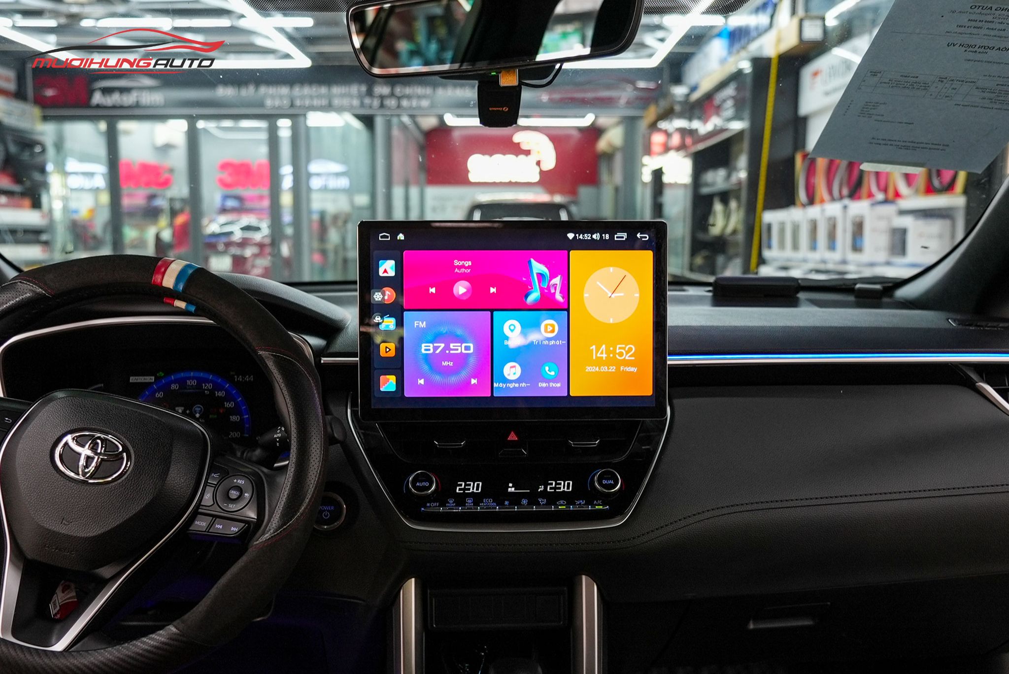 Lắp Màn Hình Carteck M600 360 2K Cho Xe Ô Tô Toyota Cross Hybrid 2022