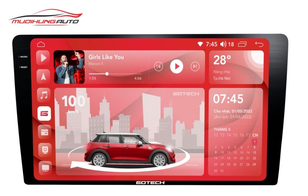 Màn hình android Gotech GT2K Pro 360