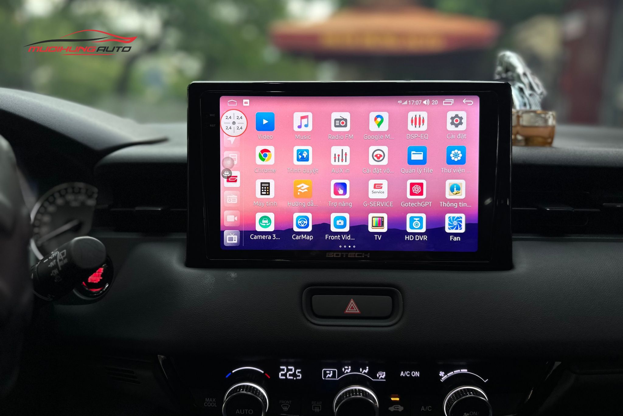 Lắp Màn Hình Gotech GT2K Cho Xe Ô Tô Honda HRV 2023