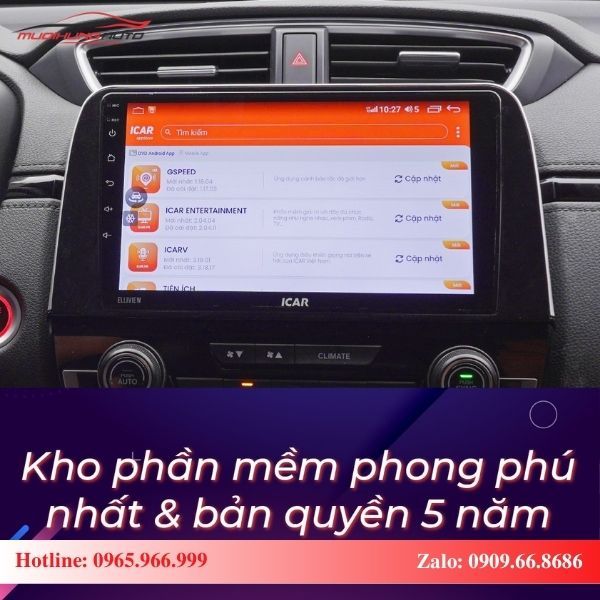 Màn hình Android ICAR Elliview U5 Deluxe sở hữu hệ sinh thái ứng dụng