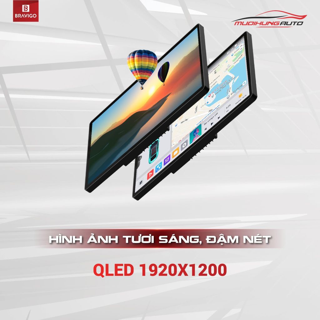 Màn hình android ô tô Bravigo Blux Max 360