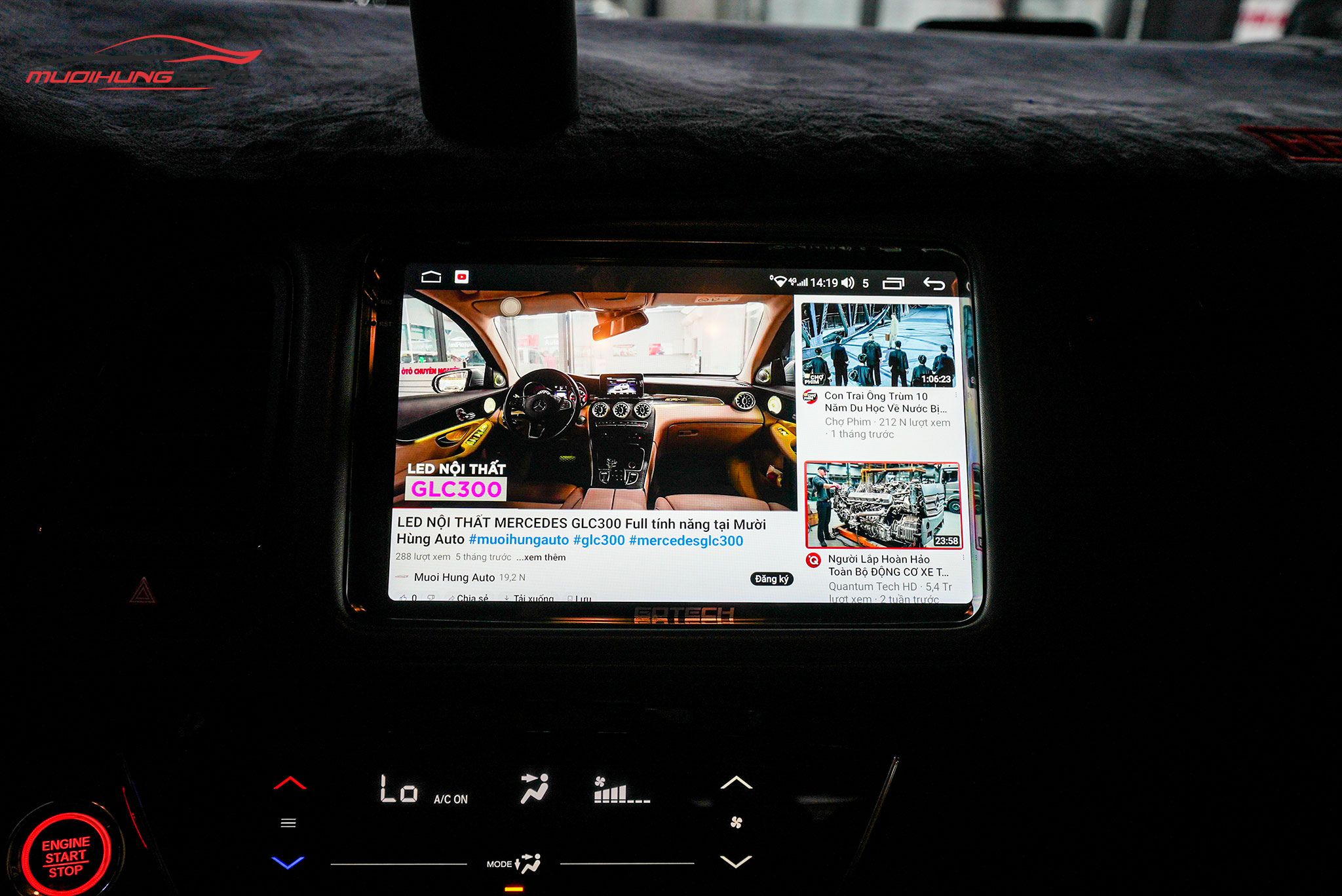 Lắp Màn Hình Gotech GT2K Cho Xe Ô Tô Honda HR-V 2019