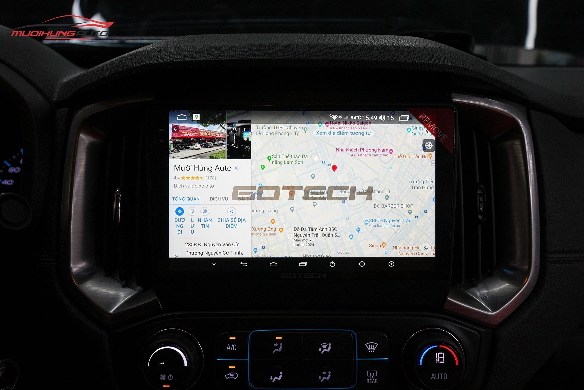Lắp Màn Hình Gotech GT2K Cho Xe Ô Tô Chevrolet Colorado 2019