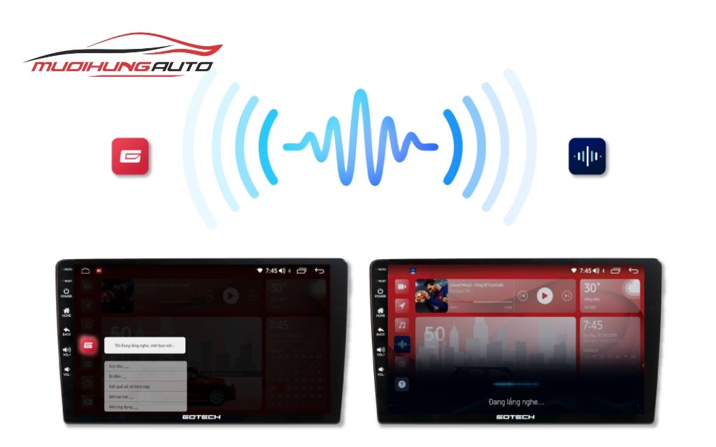 Màn hình android ô tô GT11