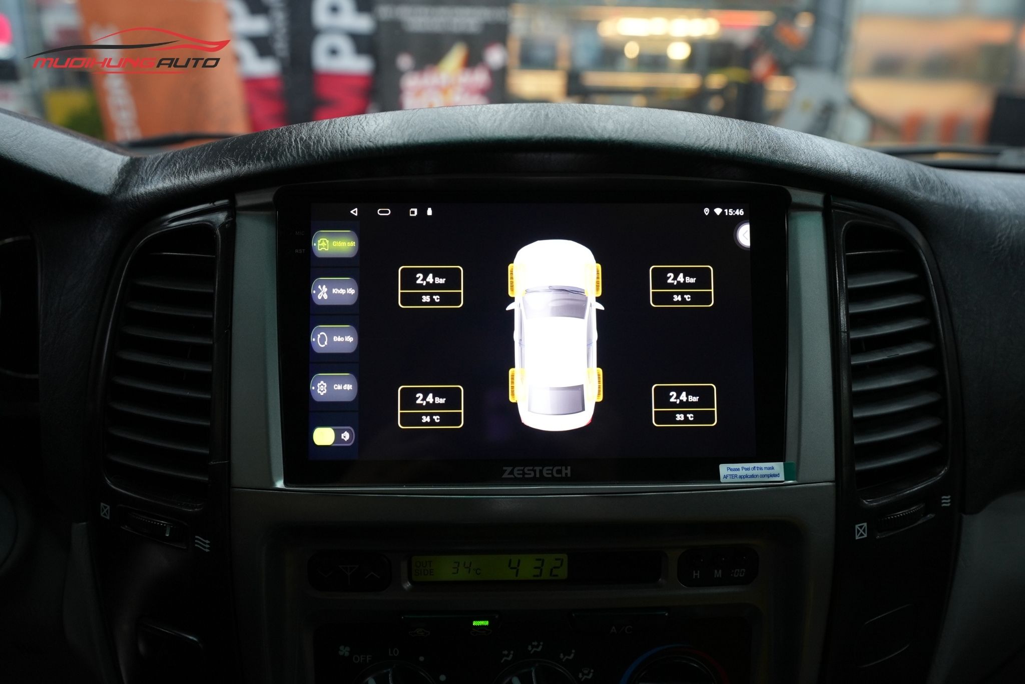 Lắp Màn Hình Zestech Z18 Cho Xe Toyota Land Cruiser GX 2007