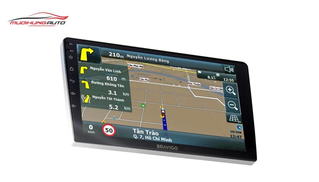 Màn hình Android xe hơi Bravigo 360 Ultimate New