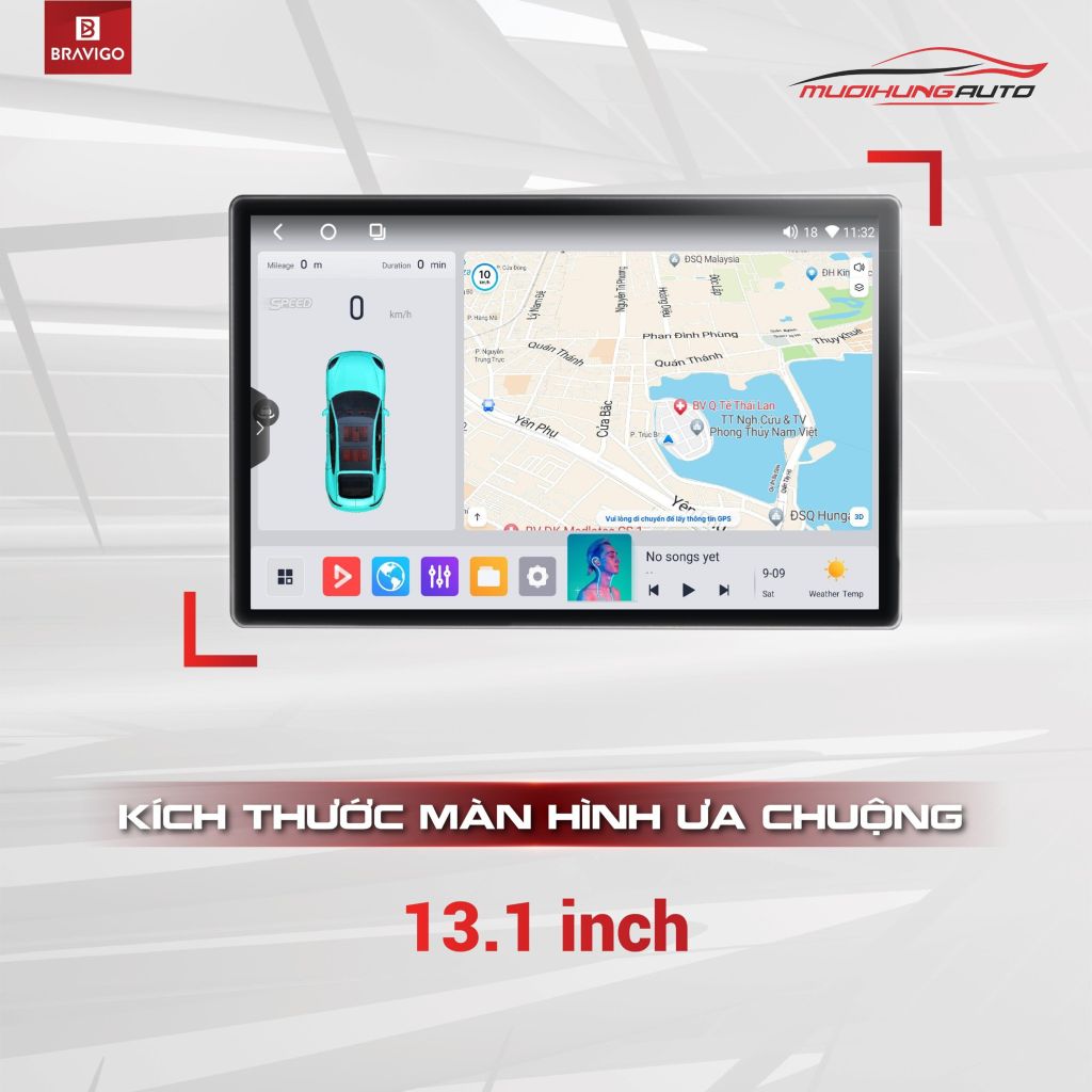 Màn hình android xe hơi Bravigo Blux Max