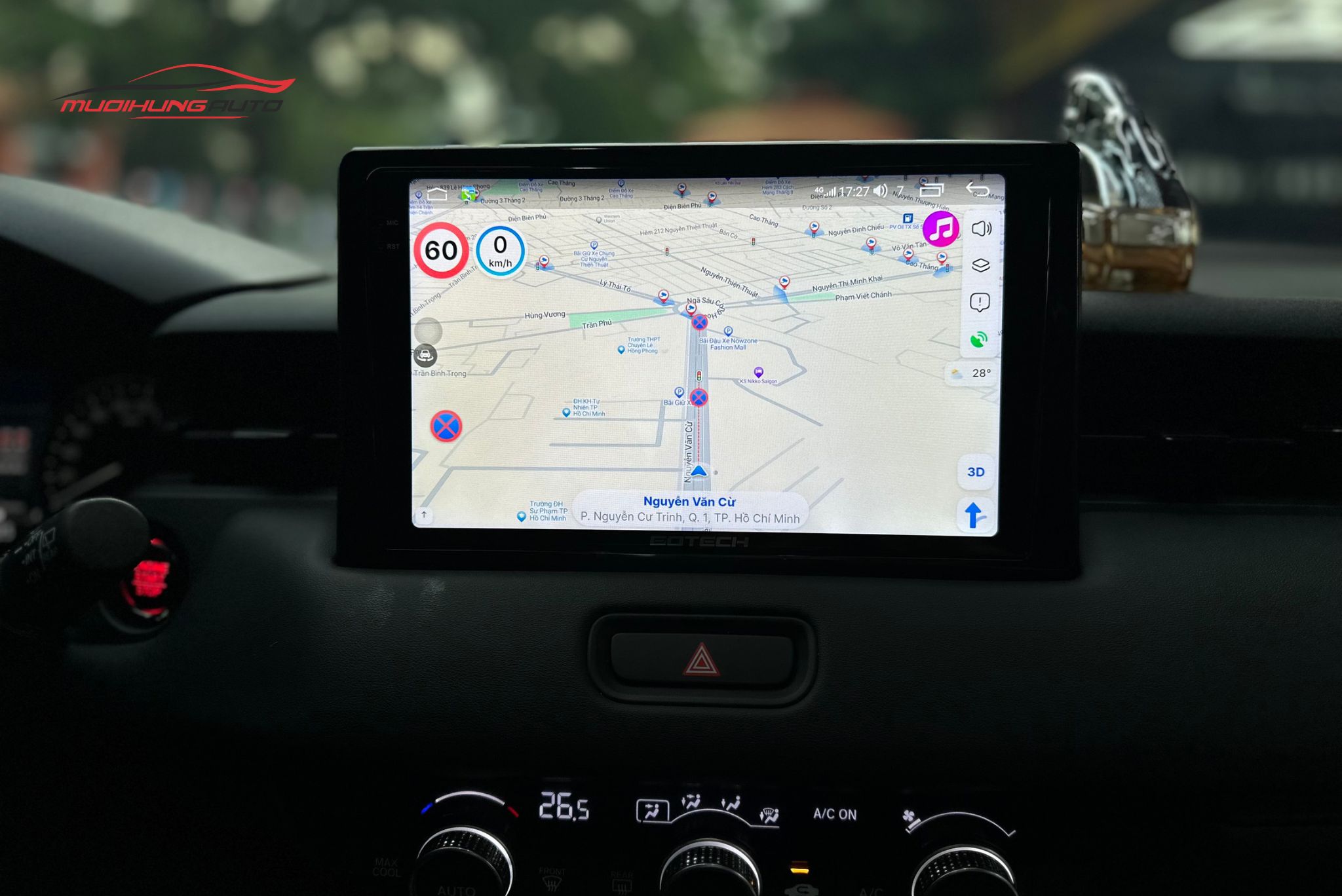 Lắp Màn Hình Gotech GT2K Cho Xe Ô Tô Honda HRV 2023