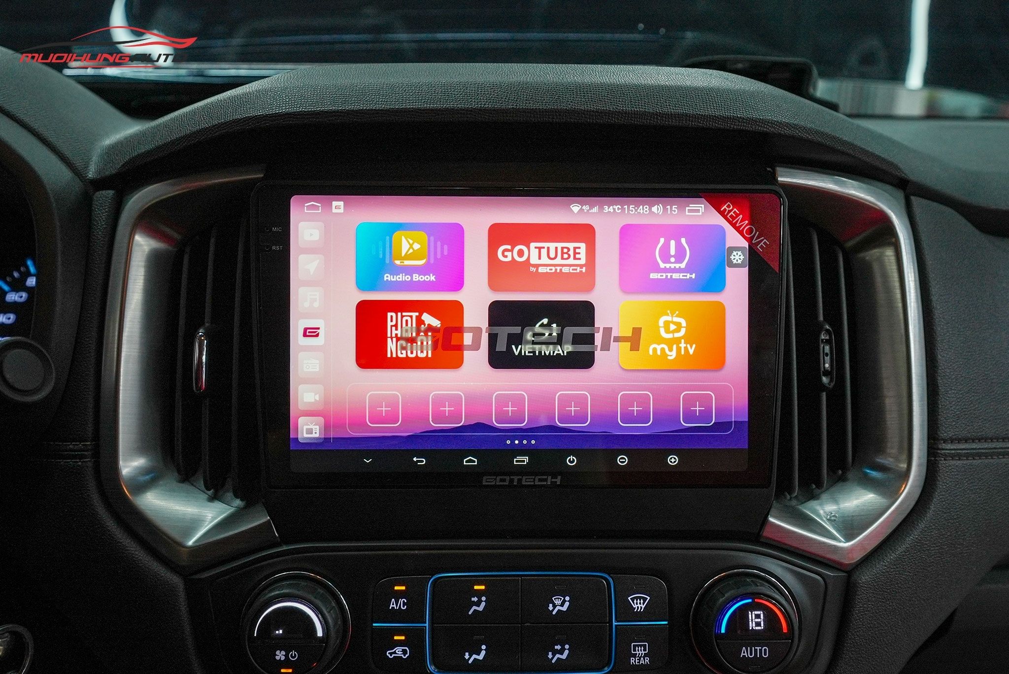 Lắp Màn Hình Gotech GT2K Cho Xe Ô Tô Chevrolet Colorado 2019