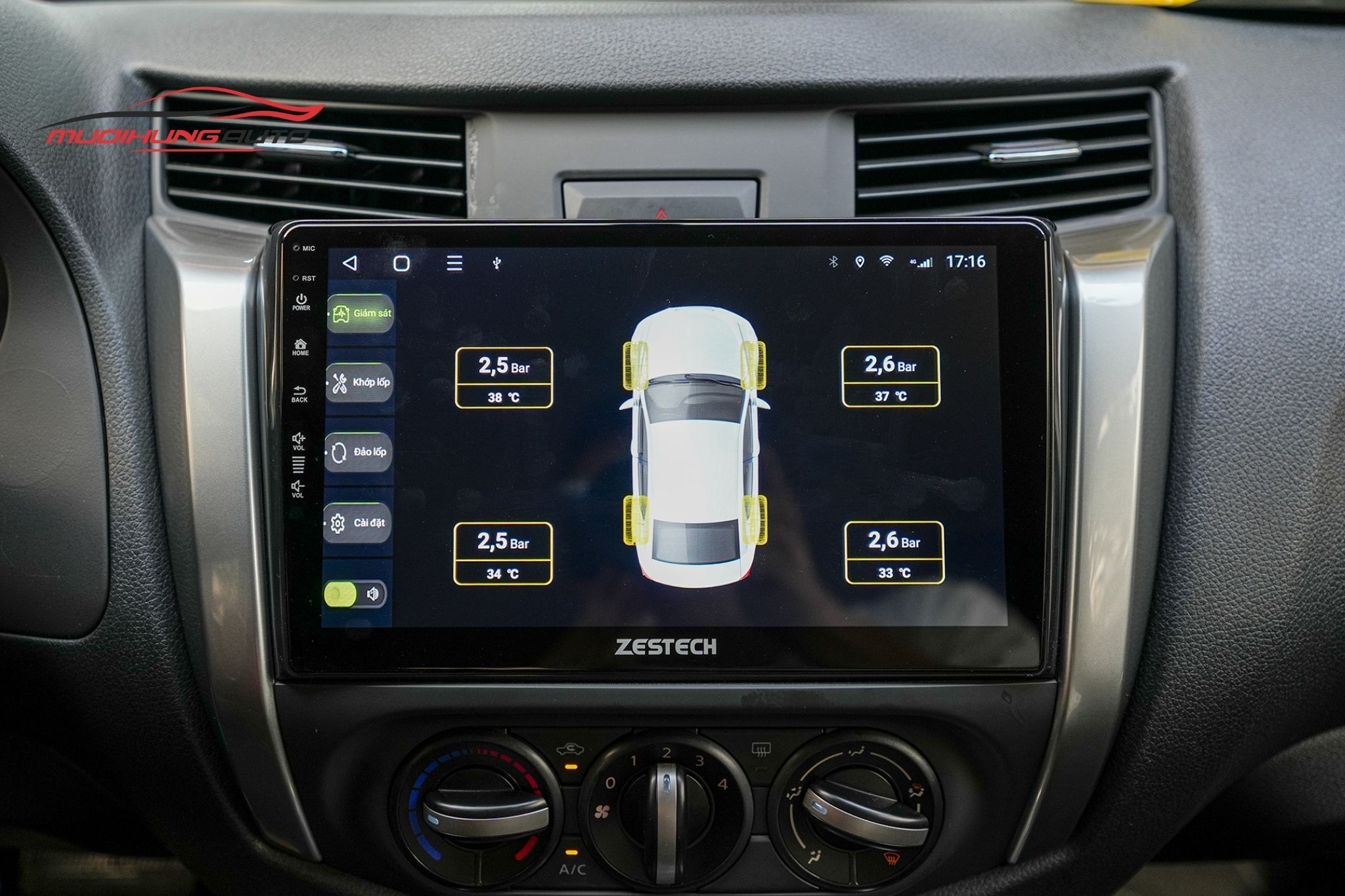 Lắp Màn Hình Zestech S100J Cho Xe Ô Tô Nissan Navara