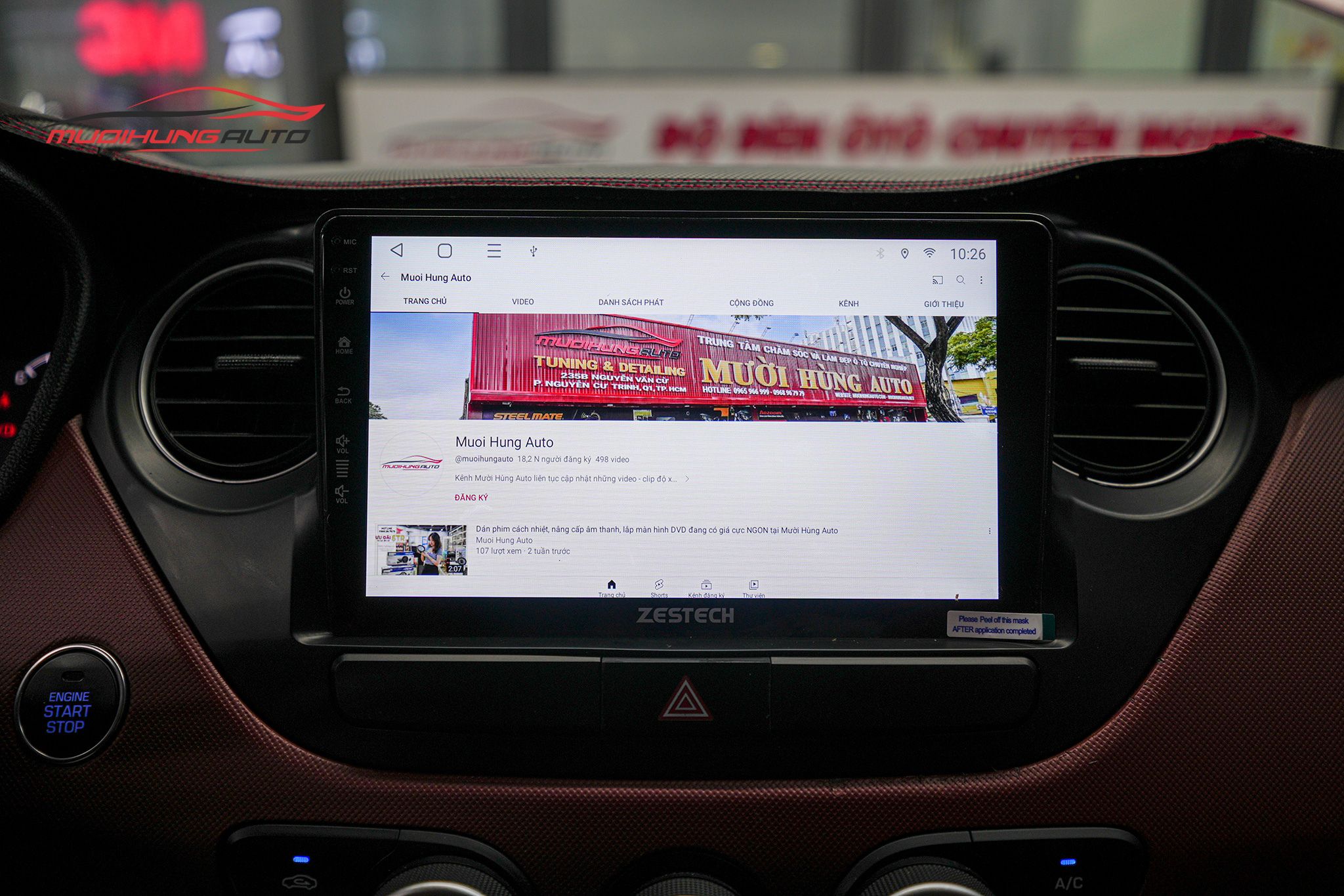 Lắp Màn Hình Zestech S100J Cho Xe Ô Tô Hyundai i10