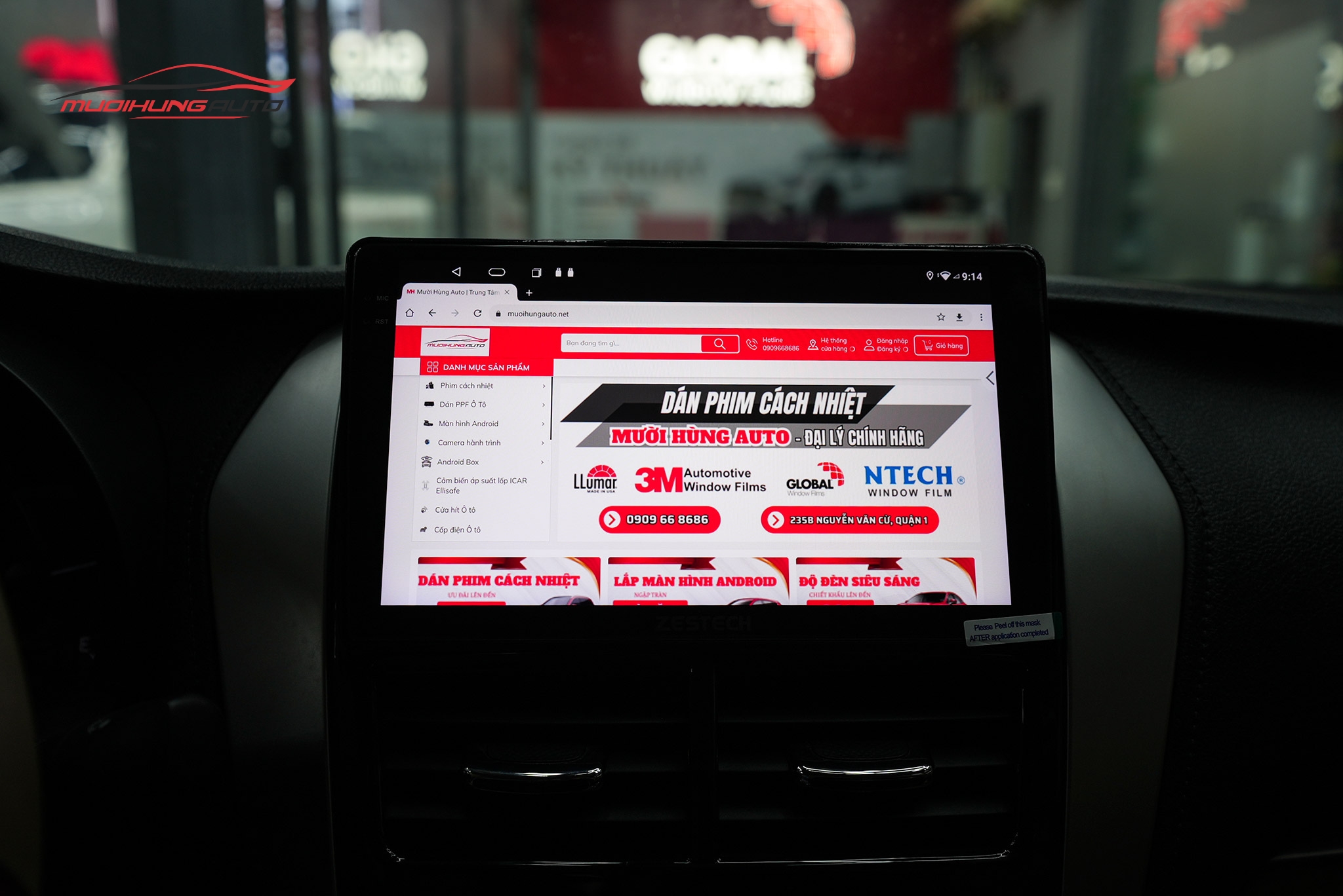 Lắp Màn Hình Zestech Z18 Cho Xe Ô Tô Toyota Vios