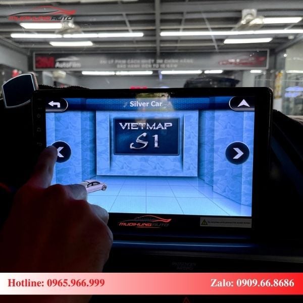 Màn hình Android xe Honda Odyssey tích hợp bản đồ dẫn đường