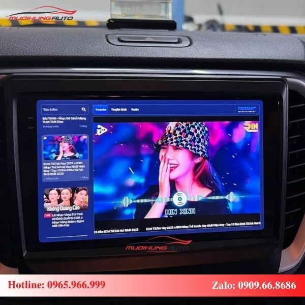 Màn hình Android xe Isuzu D-Max có thiết kế hiện đại