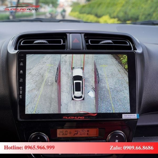 Màn hình Android xe Mitsubishi Attrage kết nối với thiết bị ngoại vi