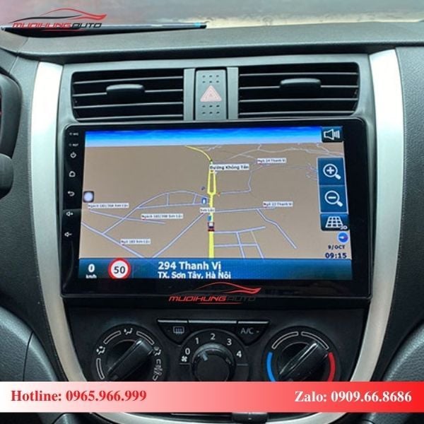 Màn hình Android xe Suzuki Celerio tích hợp bản đồ thông minh