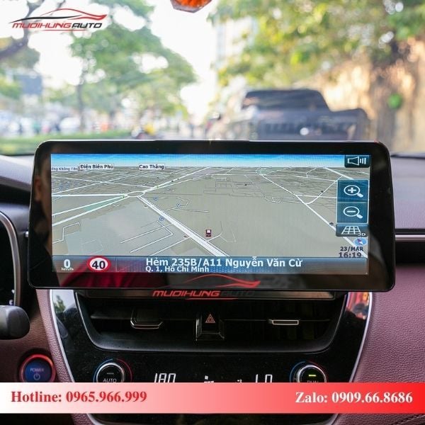 Màn hình Android xe Toyota Corolla Cross tích hợp bản đồ dẫn đường