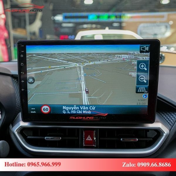 Màn hình Android xe Toyota Raize dẫn đường thông minh